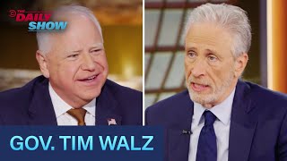 Tim Walz on 2024 Election Harris Campaign’s “Big Tent”  The Daily Show [upl. by Hannover]