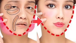 FULL FACE LIFTING EXERCISES For Jowl Laugh Lines Eye Bags Double Chin Slim Face Neck Wrinkles [upl. by Thompson768]