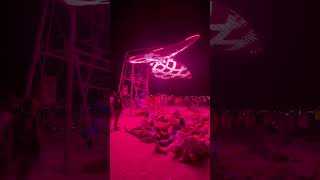 Burning Man Festival with LED butterfly 😍😍😍 [upl. by Yelhs311]