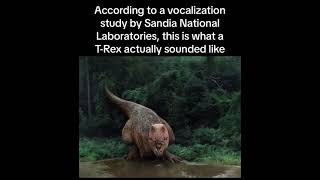 Trex sound according to Sandia National Laboratories trex [upl. by Sirhc]