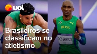 Olimpíadas Brasileiros se classificam para as finais dos 400m com barreiras e salto triplo [upl. by Neeneg469]