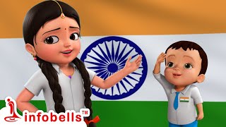 Independence Day Celebrations in School with Chinnu and Chitti  Kids Cartoons amp Videos  infobells [upl. by Teresita]