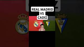 MADRID VS CADIZ PRONÓSTICO futbol footballteam ligaespanola realmadrid fútbolespañol [upl. by Modestine86]