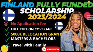 Fully Funded FINLAND Government Scholarships 202324 for FOREIGNERS  No Application Fees [upl. by Pellet125]