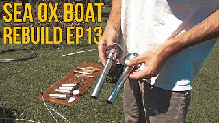 Rebuilding a Center Console Fishing Boat  Episode 13 Polishing Aluminum amp Restoring Teak [upl. by Aklim695]