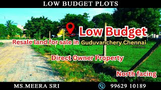 Low Budget Villa Plots for sale in Chennai Gudubvanchery [upl. by Ettecul]