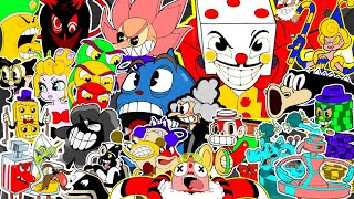 All Cuphead Bosses But With Different Colors And Skins Made By AWGL HYPEREVILBLACK Skins [upl. by Herzberg611]