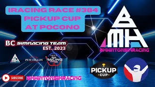 iRacing Race 384 Pickup Cup At Pocono  Almost Got Us A Win [upl. by Ainoloppa]