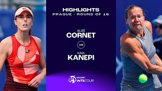 Alizé Cornet vs Kaia Kanepi  2023 Prague Round of 16  WTA Match Highlights [upl. by Deering]