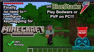 How to play Minecraft PE on PC  Finally bluestacks come with Minecraft PE official settings [upl. by Ennalorac498]