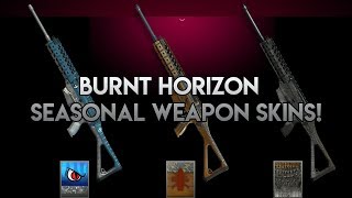 NEW Operation Burnt Horizon Seasonal Weapon Skins TTS  Console Diamond  Rainbow Six Siege [upl. by Souvaine]