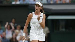 Wimbledon 2017 Johanna Konta reaches semifinals on day eight – video highlights [upl. by Nosnaj]