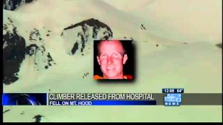 Mt Hood climber released from hospital after 300foot fall [upl. by Neerom]