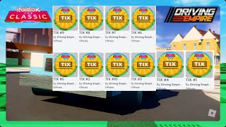 CLASSIC EVENT Driving Empire 🏎️ Car Racing OP SCRIPT FIND ALL TIX BADGE [upl. by Llehsar3]