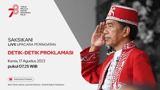 LIVE Upacara Peringatan DetikDetik Proklamasi Kemerdekaan RI 17 Agustus 2023 [upl. by Roana]