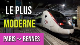 Paris  Rennes dans une rame toute fraîche  TGV Duplex 2N21ere Classe [upl. by Imogene101]