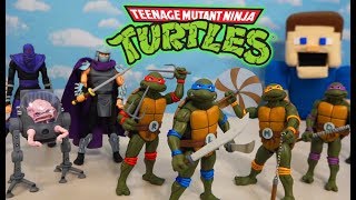 NECA Rise of the CLASSIC Ninja Turtles 1980s Cartoon Figures Unboxing [upl. by Genni]