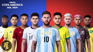 Copa America 2024 Kitpack  PES 2021 amp FL24 [upl. by Ades156]