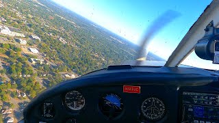 Class C Airspace Touch and Goes  Piper Cherokee 140 [upl. by Civ]