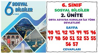 6 Sınıf Sosyal Bilgiler Ders Kitabı Sayfa 40 41 42 43 44 45 46 47 48 50 51 52 53 55 56 57 Cevapları [upl. by Assenab67]