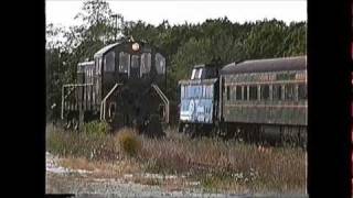 Cape Cod RR Alco S4 on the excursion train HyannisMA 10041989 [upl. by Anum]