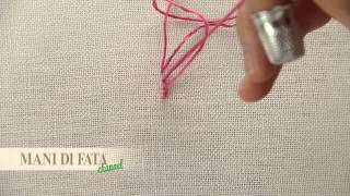 MANI DI FATA  PUNTO ERBA  STEM STITCH  PUNTO DE TALLO [upl. by Barrington]