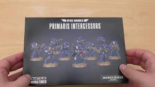 Primaris Intercessors  Unboxing amp First Look WH40K [upl. by Nevad924]