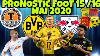 PRONOSTIC FOOT 16 MAI 2020 BUNDESLIGA BIELORUSSIE [upl. by Ahsiekan]