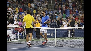 Tommy Robredo vs Roger Federer  US Open 2013 4th Round Highlights [upl. by Eldnek]