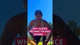 WHY SILENCE BECOMES THE BEST ANSWER 💪🏾 narcissism empath narcissist [upl. by Sofie]