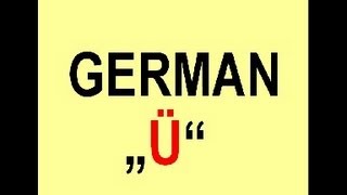 How to pronounce the german Umlaut quotüquot [upl. by Diet10]