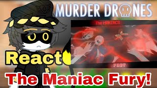 Murder Drone React The Maniac Fury Insanity Sans Vs Chara PhantomAnimations Gacha Club [upl. by Yule194]