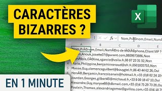 Solution  Jai des caractères bizarres quand jouvre un CSV sur Excel Ã© [upl. by Buell]