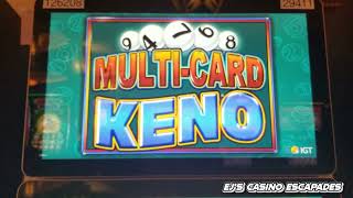 KENO  Multicard  5s and 7s  Pechanga Casino [upl. by Ayt]