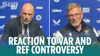 Philippe Clement and Craig Levein react to VAR controversy in Rangers 20 win over St Jognstone [upl. by Jannel278]