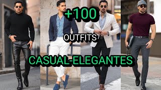 100 Outfits Casual Elegantes para Hombres [upl. by Dlawso]