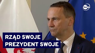 Sikorski o słowach Dudy quotTo nie pomaga Polscequot TVN24 [upl. by Imar211]