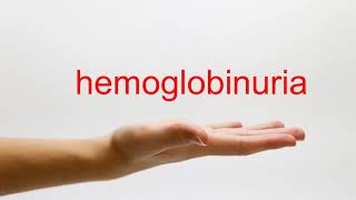 How to Pronounce hemoglobinuria  American English [upl. by Kwan]