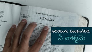 Adhiyandu paluka badinadi ఆదియందు పలుకబడినది ని వాక్యమే [upl. by Poppas]