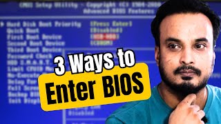 How to Access BIOS Settings in Windows 1011 3 Easy Methods HINDI [upl. by Leventis639]