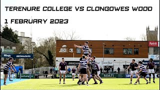 Terenure College v Clongowes Wood  2023 Bank of Ireland Leinster Schools Senior Cup [upl. by Aerol102]