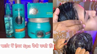 Loreal Hair Spa  Deep Nourishing Creambath [upl. by Ahsuat]