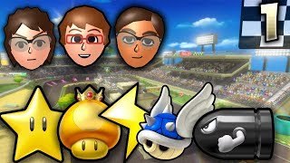 Mario Kart Wii  Troy vs Connor vs NMeade  ITEM RAIN Tournament 12 [upl. by Arron]