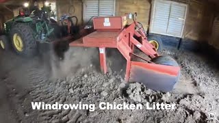 Windrowing Chicken Litter [upl. by Linden]