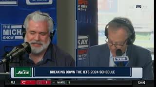 Jets Giants Win  Loss Breakdown 2024 Schedule Released  The Michael Kay Show TMKS May 15 2024 [upl. by Mat811]