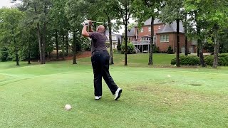 Comparison Charles Barkleys old golf swing vs his new one [upl. by Lunna]