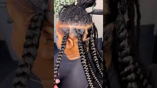 Knotless Braids Over Locs [upl. by Enrique]