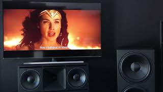 Wonder Women  Goodbye Brother scene with JTR Speakers Noesis 212HTs and Captivator 4000ULF [upl. by Albur]