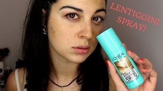 Mi faccio le lentiggini spray  tutorial [upl. by Einaled]