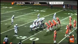 Varsity Football Valhalla vs Granite Hills [upl. by Joletta714]